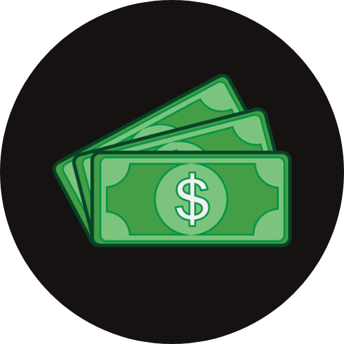 Forma de pagamento Dinheiro